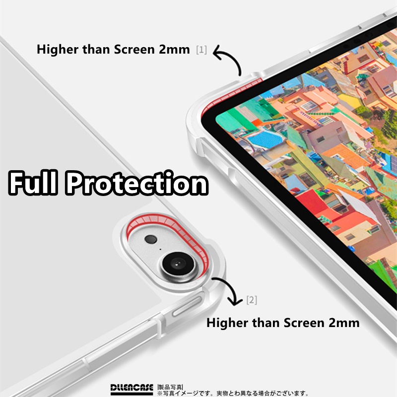 Bao da máy tính bảng DLLENCASE có ngăn đựng bút thích hợp cho iPad 2021 Pro 11 2019 2020 10.2 7