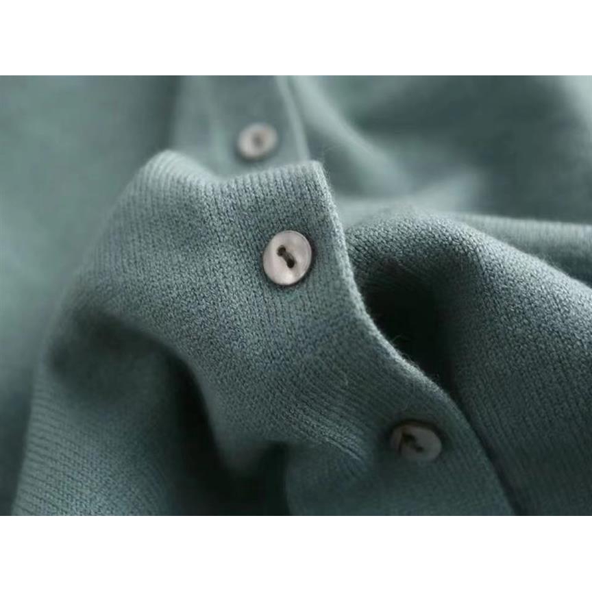 Áo khoác cardigan len dệt kim cổ chữ V size lớn phong cách Hàn Quốc thời trang thu đông dành cho nữ | BigBuy360 - bigbuy360.vn