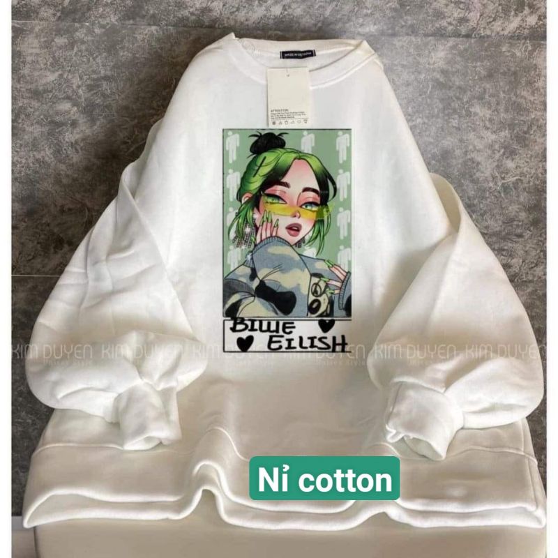 Áo nỉ sweater in hình Cô gái Xanh cực độc lạ,siêu ngầu | BigBuy360 - bigbuy360.vn