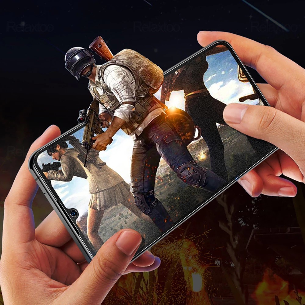 Kính cường lực chống vân tay, mồ hôi màn, màu nhám sang trọng cho Samsung Galaxy S23 S22 Plus S21 Fe A03 Core M34 M54 M14 M23 M33 4G 5G