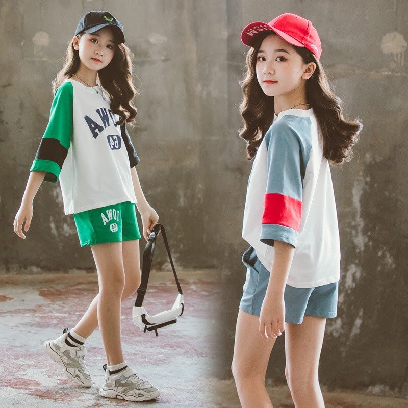 (COMBO 2B) "Không Chọn Mẫu" cho bé gái 18-27kg. Thiết kế xinh xắn, thoải mái. Dễ vận động. G24