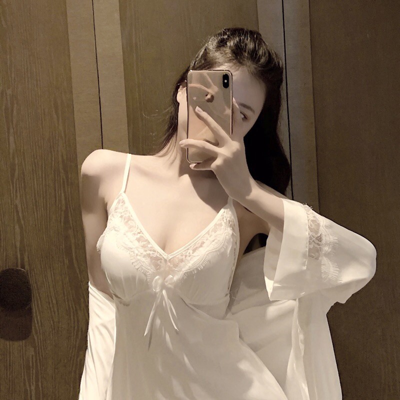 Set Váy Kèm Choàng Ngủ Siêu Hot