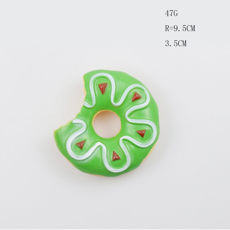 Đồ Chơi Hình Bánh Donut / Kem / hamburger Bằng Cao Su Chống Cắn Siêu Bền Cho Thú Cưng