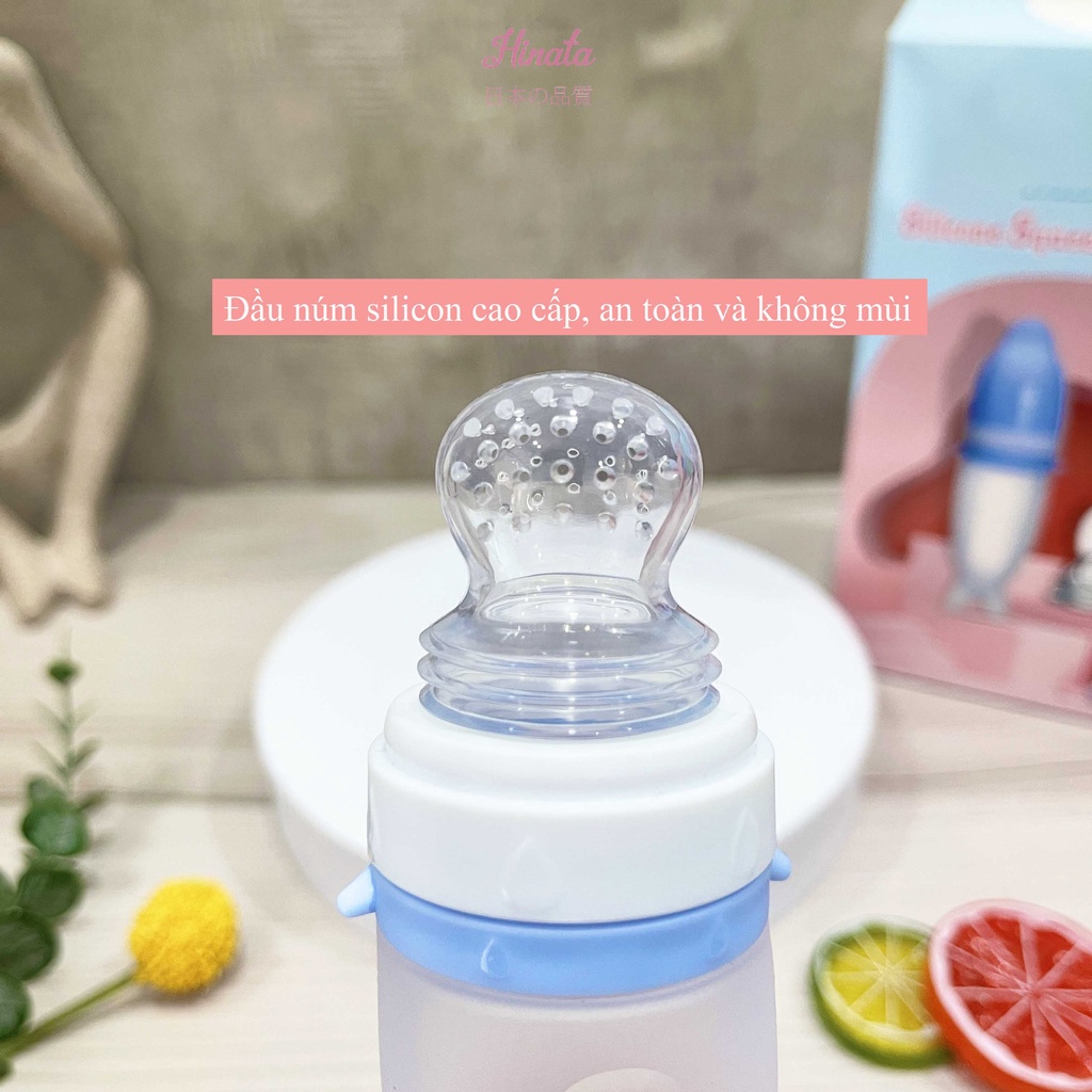 Bình thìa tập ăn dặm cho bé HINATA - Vừa tay cầm thuận tiện cho mẹ sử dụng TG08
