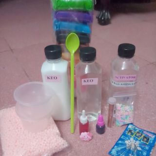 Bộ kit 14 sản phẩm làm slime