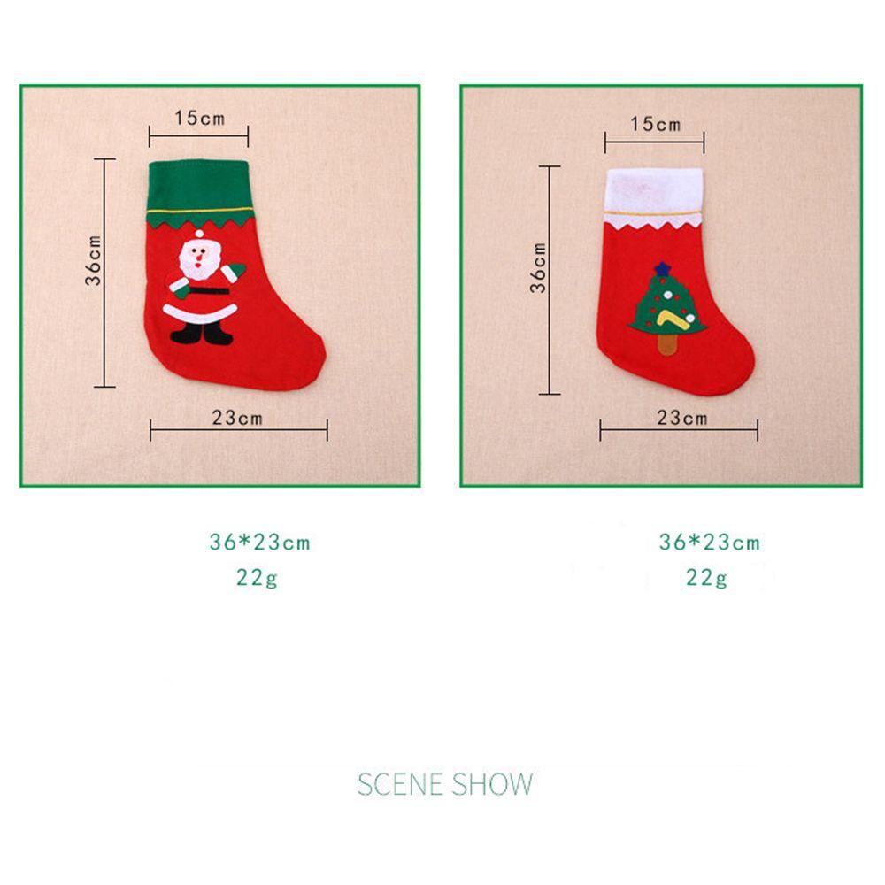 Túi Đựng Kẹo Hình Chiếc Tất Dùng Trang Trí Giáng Sinh DIY