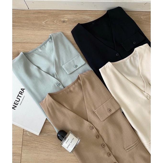 Áo blazer túi nắp 8055_A0571