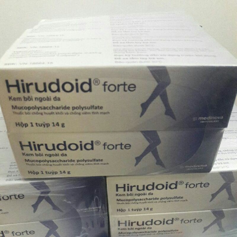 Kem bôi vết bầm Hirudoid forte .
