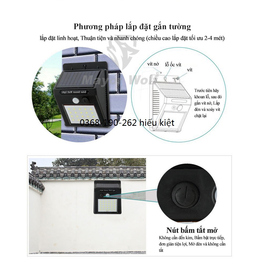 đèn ốp tường f20w