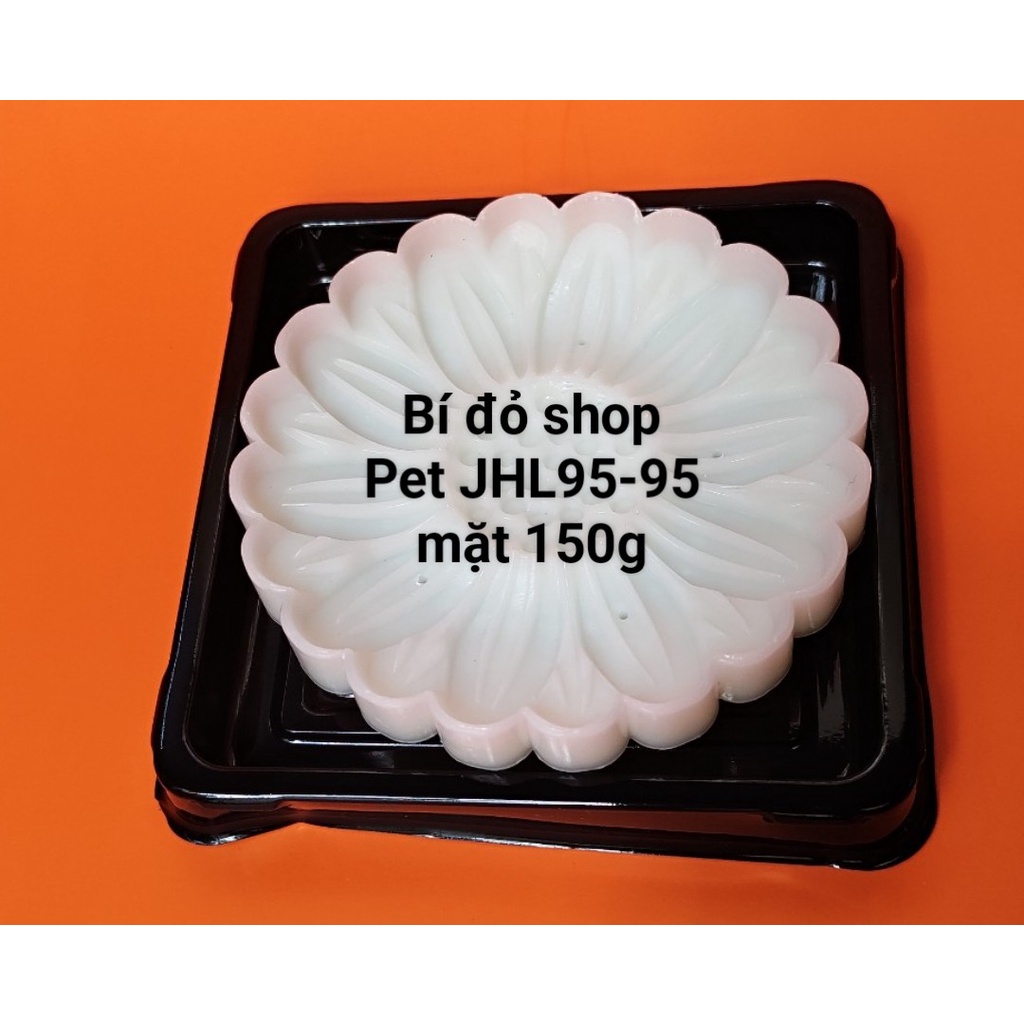 Set 50 Hộp PET vuông JHL95-95 đựng bánh trung thu 150g-180g