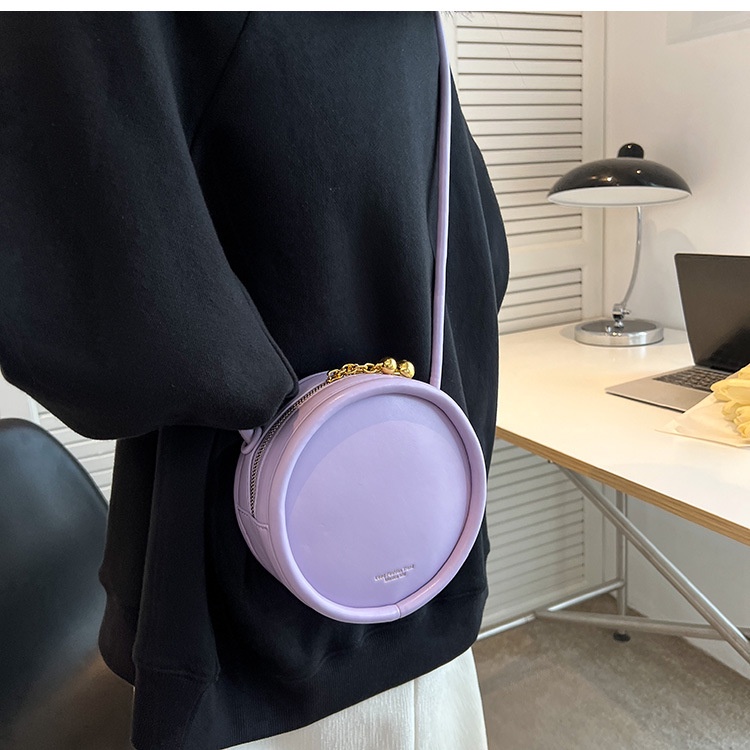 Túi đeo chéo IELGY hình tròn nhỏ xinh thanh lịch cho nữ