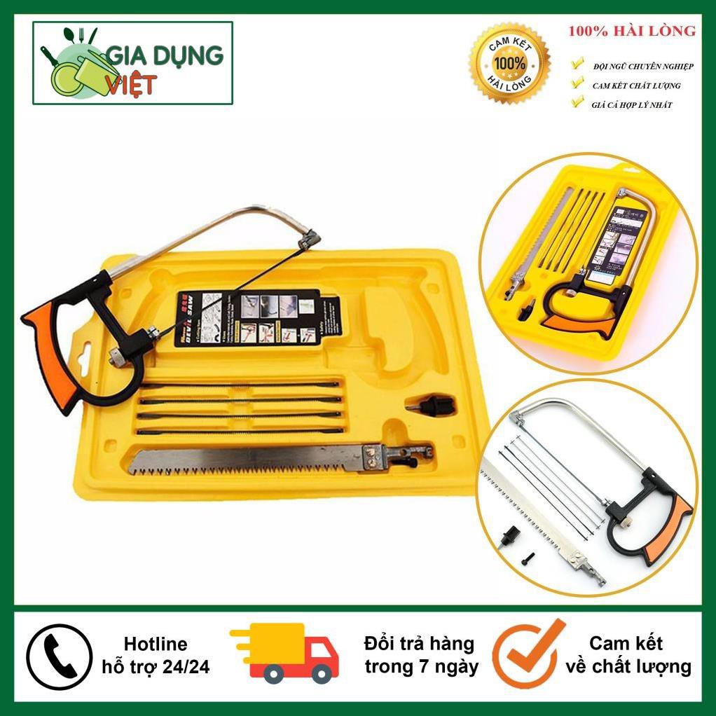 Cưa Tay, Bộ Cưa Tay Mini Vỉ Vàng 7 Món Đa Năng , Hợp Kim Thép Loại 1, Gia Dụng Thông Minh