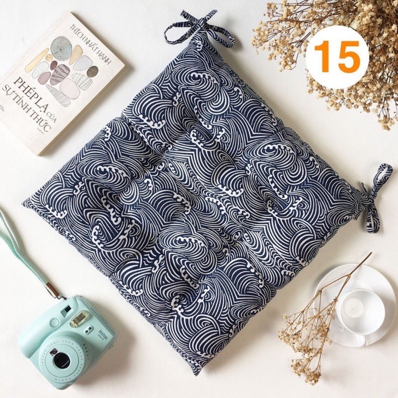 Đệm ngồi bệt bông vuông siêu dễ thương