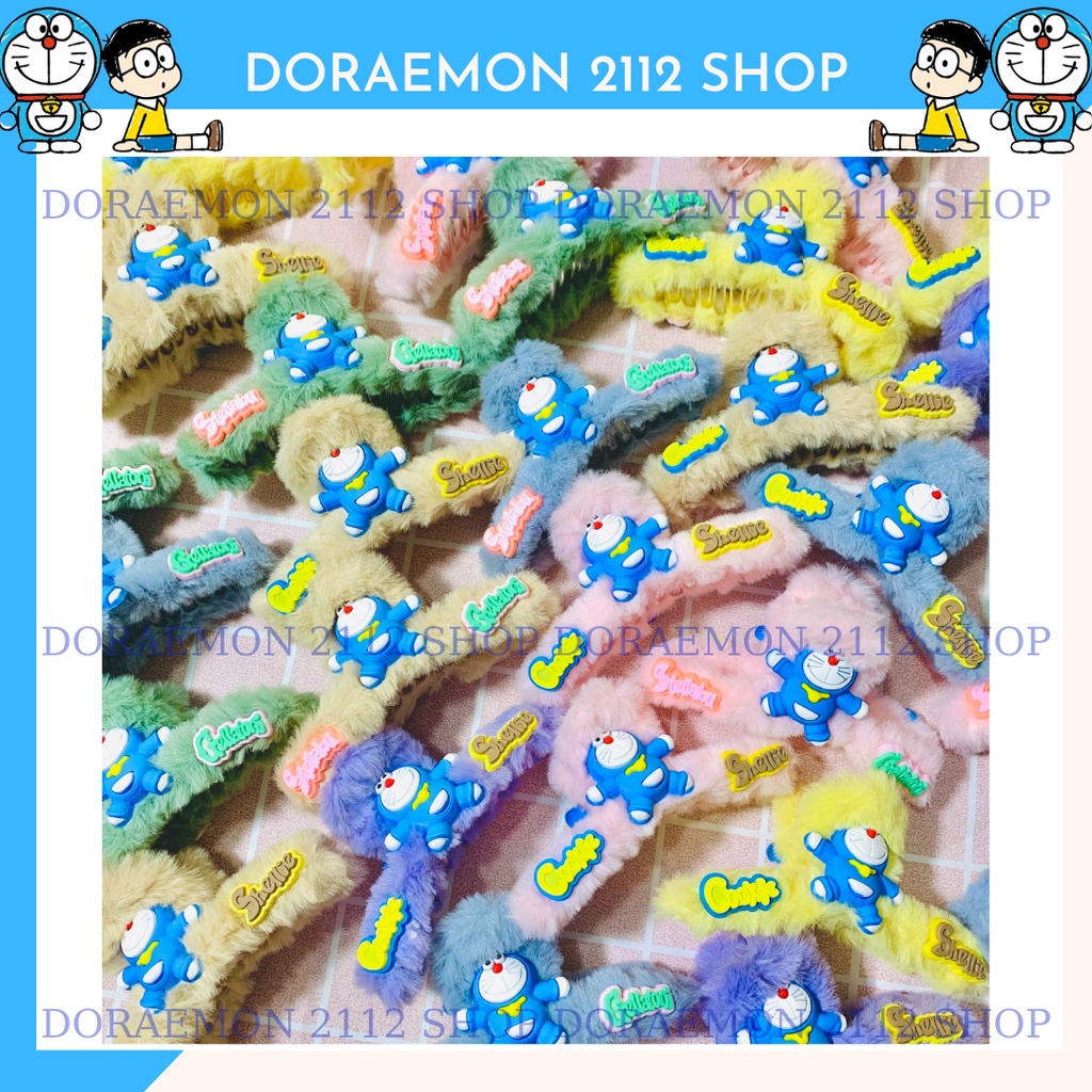 Kẹp tóc chéo Hàn Quốc mẫu Doraemon dễ thương