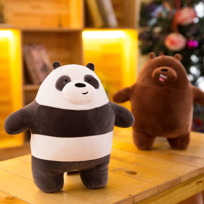 60cm/50cm/40cm Thú bông thiết kế ba nhân vật gấu trong phim hoạt hình We Bare Bears dễ thương