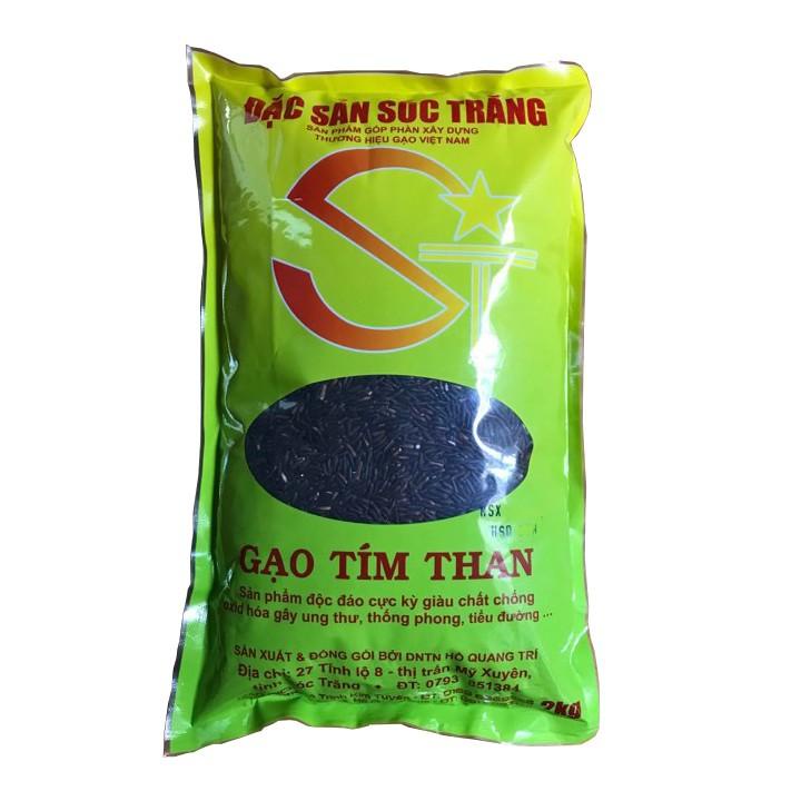 Gạo Lứt Tím Than Sóc Trăng ST túi 2kg  [Natural Food Ohsawa]