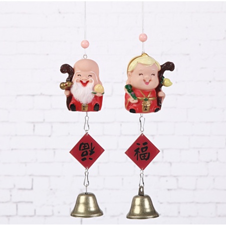 Chuông gió ÔNG BÀ TIÊN trang trí siêu dễ thương( giao mẫu ngẫu nhiên)