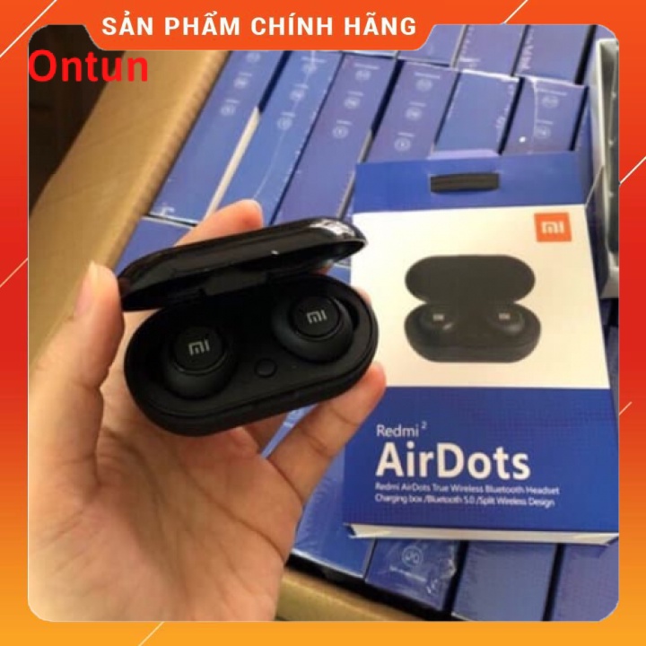 Tai Nghe Không Dây Bluetooth AirDots Redmi2 True Wireless Công Nghệ 5.0 Kèm Đốc Sạc , Cảm Biến, Tự Động Kết Nối