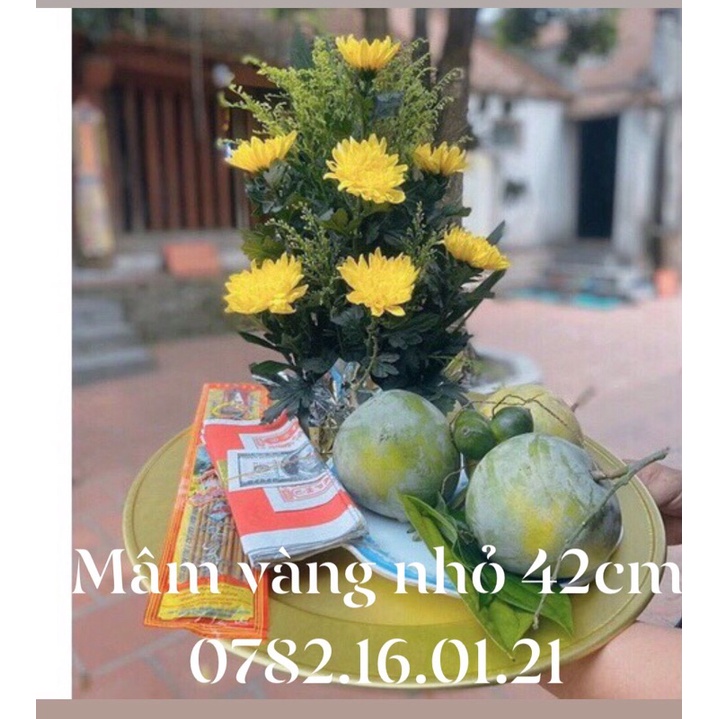 Combo bộ 5 mâm mạ vàng sz 32,42,52,69,79cm. Từ sz nhỏ nhất đến sz đại không ai có  giá gốc tại xưởng không đâu rẻ bằng