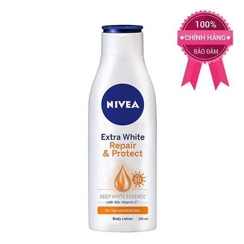 Sữa dưỡng thể săn chắc da Nivea Extra White SPF 30 200ml