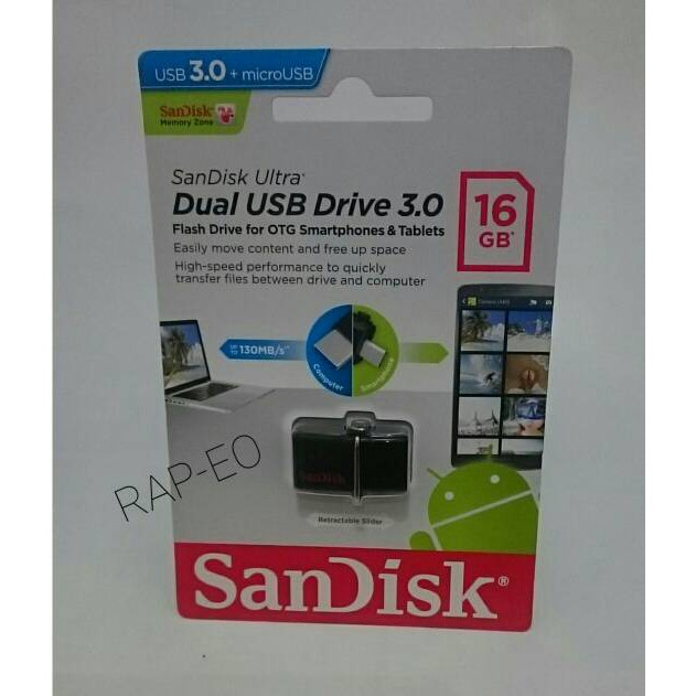 Usb 3.0 16gb Sandisk Ultra Dual Otg