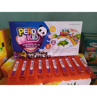 Hỗ trợ hấp thụ tốt hơn ăn ngon ngủ tốt tăng cường sức đề kháng pero kid  hop 20 ống