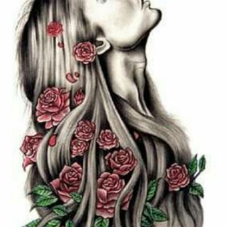SALE BANH NÓC TATTOO HÌNH XĂM DÁN LÂU PHAI mẫu Cô gái