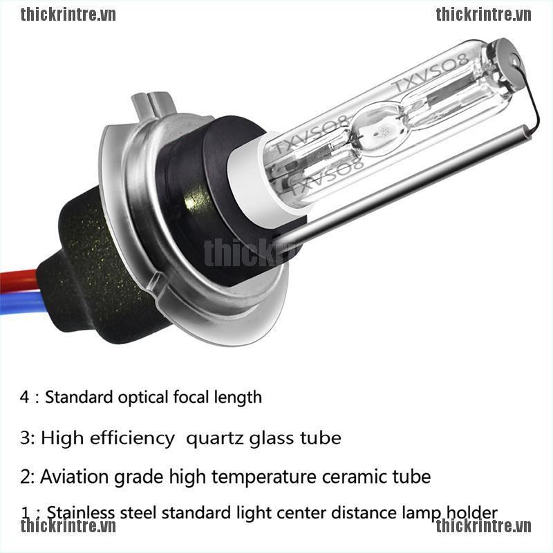 Set 2 Bóng Đèn Pha Xenon H7 HID 55W 12V 5000K 6000K 8000K Chuyên Dụng Cho Xe Hơi