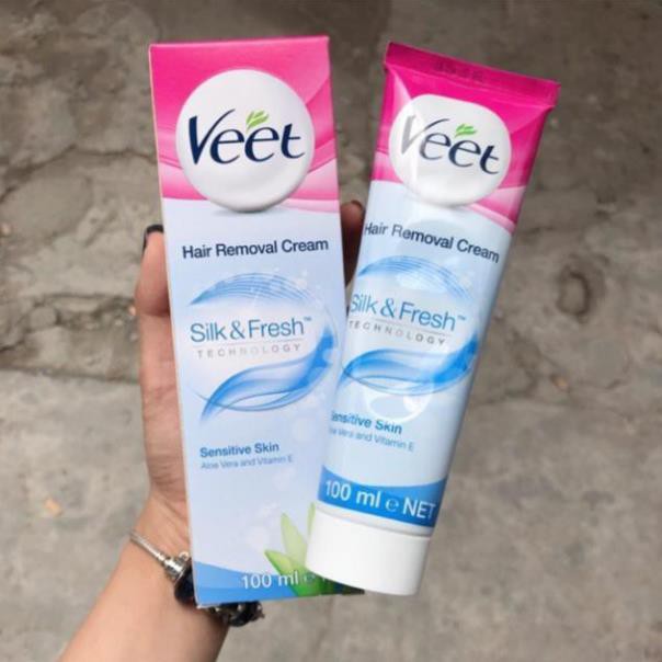 [ 𝐒𝐚𝐥𝐞 𝟓𝟎% ] Kem Tẩy Lông Veet Pháp 100ml ⚡️𝑪𝒉𝒖𝒂̂̉𝒏 𝑪𝒉𝒊́𝒏𝒉 𝑯𝒂̃𝒏𝒈 ⚡️ Kem Tẩy Lông Chuẩn Chính Hãng