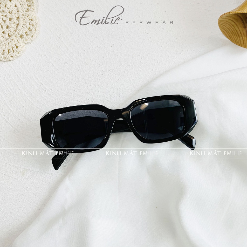 Gọng kính mát kiểu dáng độc lạ mắt chống Uv400 Kính mắt Emilie phụ kiện thời trang 8679