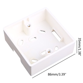 86X86 PVC Junction Box Wall Mount Cassette For Switch Socket Base
