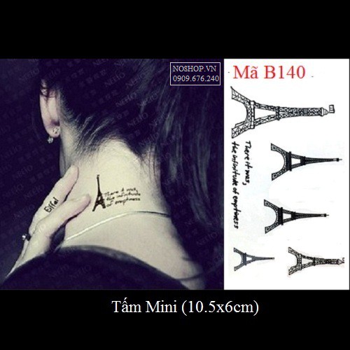 Hình xăm dán tháp effen B140