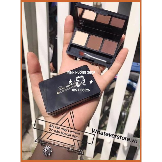 Phấn tạo khối - tán mày Lameila 3 ô siêu tiện lợi | BigBuy360 - bigbuy360.vn