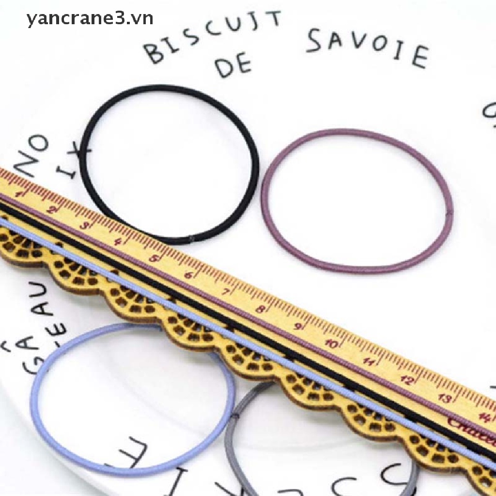 Set 100 Dây Cột Tóc Co Giãn Thời Trang Cho Bé Gái yancrane3.vn