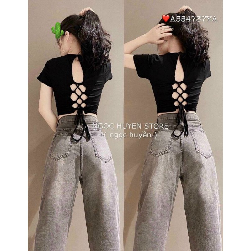 🎀🎀🎀 ÁO CROPTOP ĐAN DÂY SIÊU XINH CHẤT THUN BORIP CO GIÃN 🎀🎀🎀