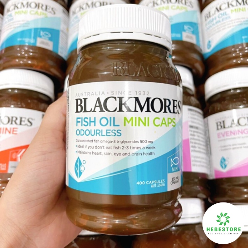 [Cam kết chuẩn Úc] Dầu cá không mùi Blackmores Odourless Fish Oil Mini Caps 400 viên nhỏ, viên to Úc | WebRaoVat - webraovat.net.vn