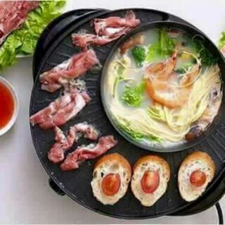 Lẩu nướng tròn 2in1