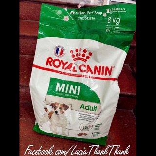 Thức ăn hạt khô cho chó Royal Canin Mini Aldult bịch 8 KG