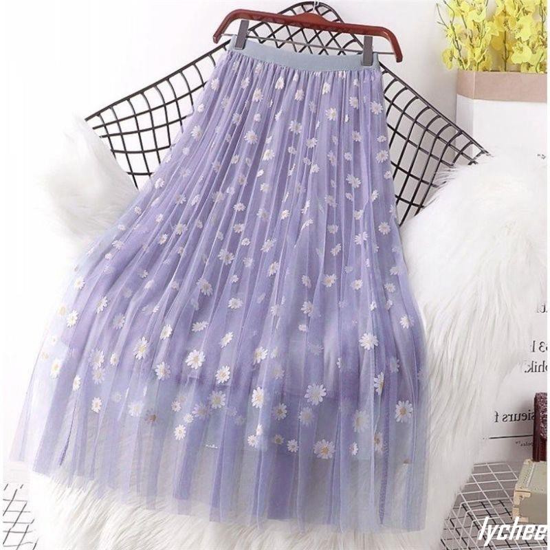 Chân váy xòe xinh xắn thời trang cho trẻ em từ 1-15 tuổi