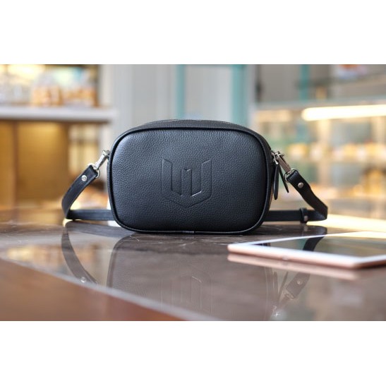 ELEGANT Crossbody Bag - Túi đeo chéo da thật nguyên tấm lớp 1 - IW08-10.MINK
