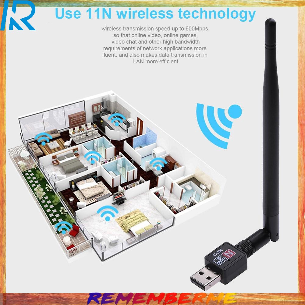 USB thu sóng wifi tốc độ cao 600Mbps tiết kiệm năng lượng USB2.0/1.1 cho Windows 98/ME/2000/XP/Vista/Windows 7/8/10 | BigBuy360 - bigbuy360.vn