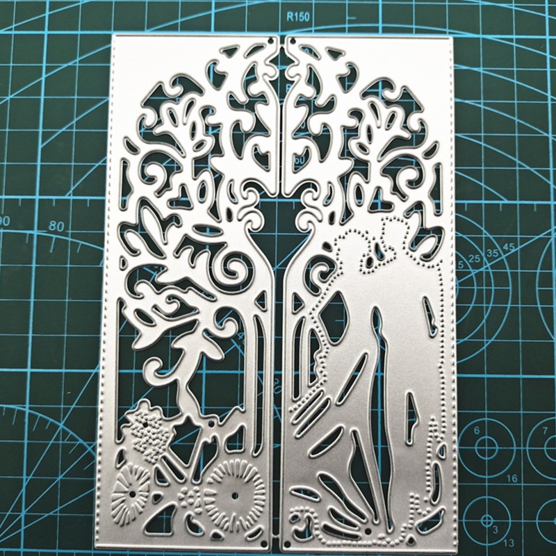 Khuôn Cắt Giấy Kim Loại Hình Cặp Đôi Xinh Xắn