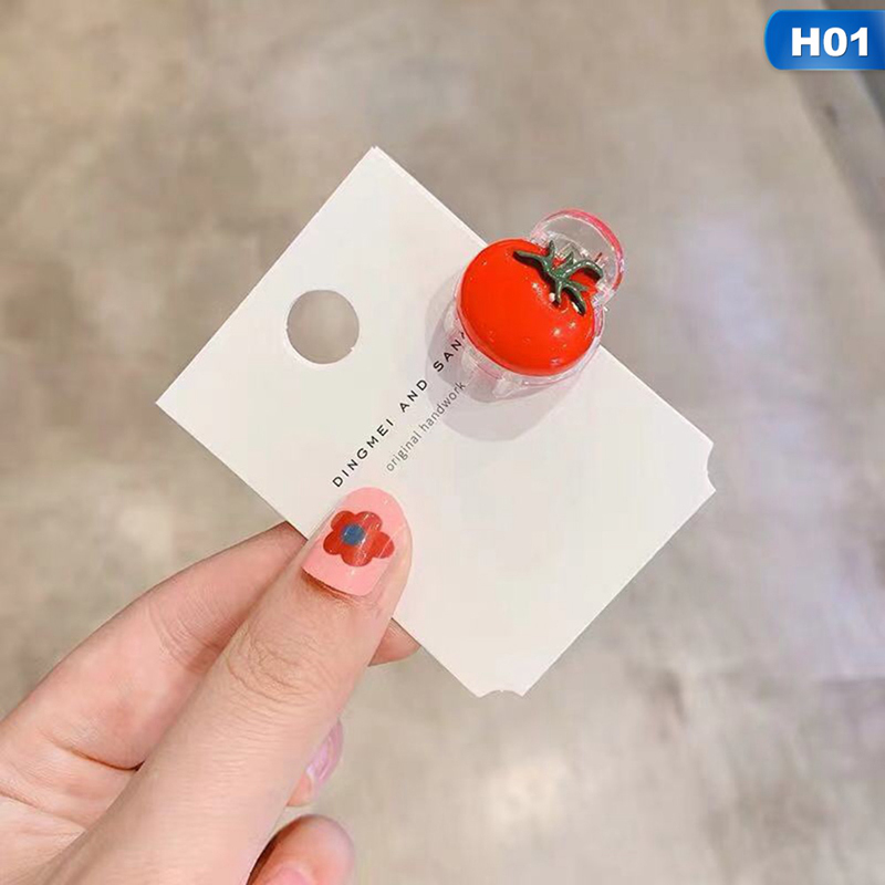 Kẹp tóc mini trong hình trái cây dễ thương cho nữ