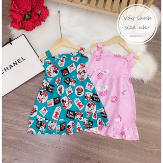 Váy lanh lụa 2 dây siêu mềm mát cho bé gái