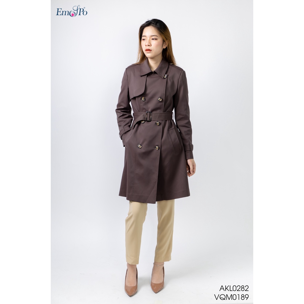 Áo khoác manto cổ bẻ, tà bong Emspo AKL0282