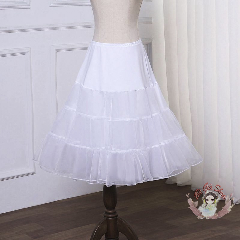 Chân váy xòe tùng phồng váy lót cho trang phục váy xòe