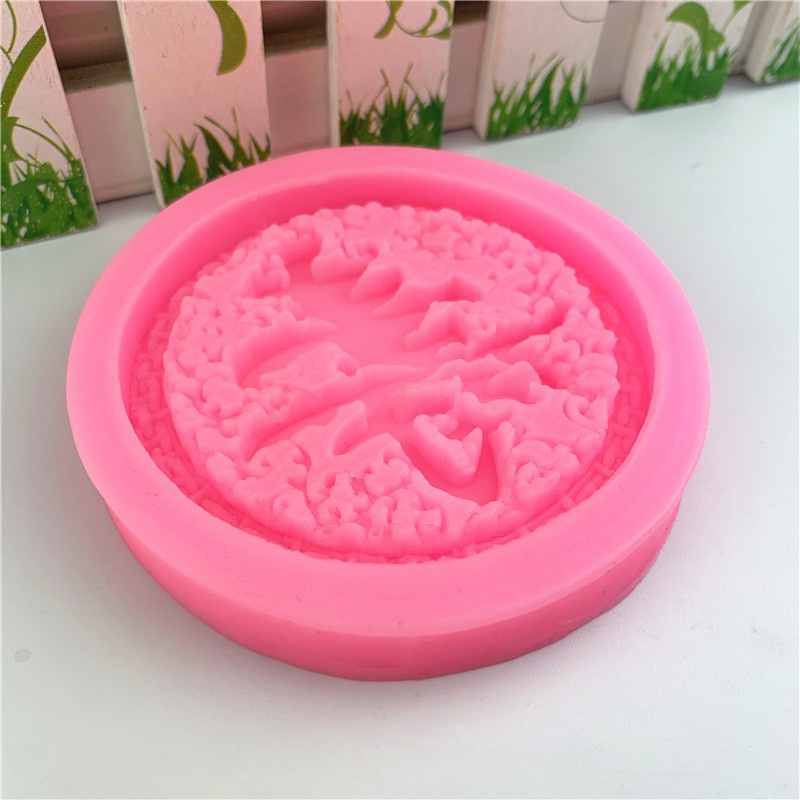 Khuôn Silicone Làm Bánh Tạo Hình Chữ Trung Quốc 3D Độc Đáo Tiện Dụng