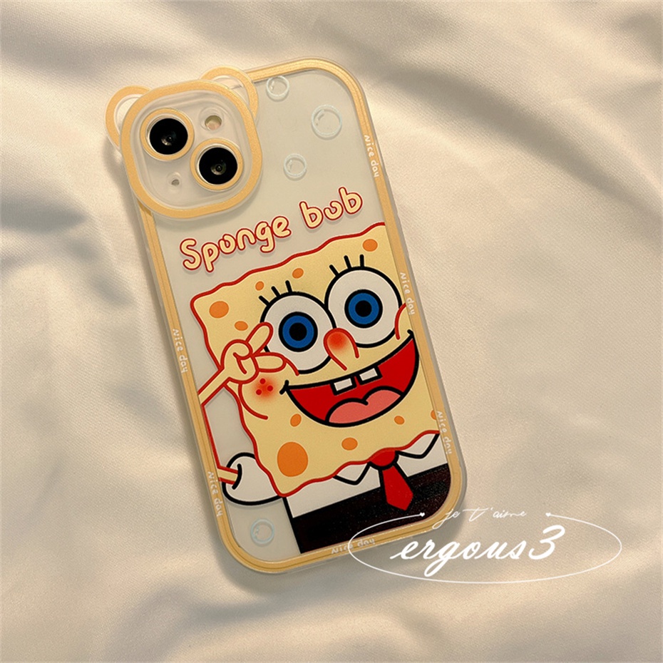 Ốp Điện Thoại Mềm Họa Tiết SpongeBob Patrick Cho iPhone 14 13 12 11 Pro Max SE2020 X XR Xs Max 7 8 6 6s Plus