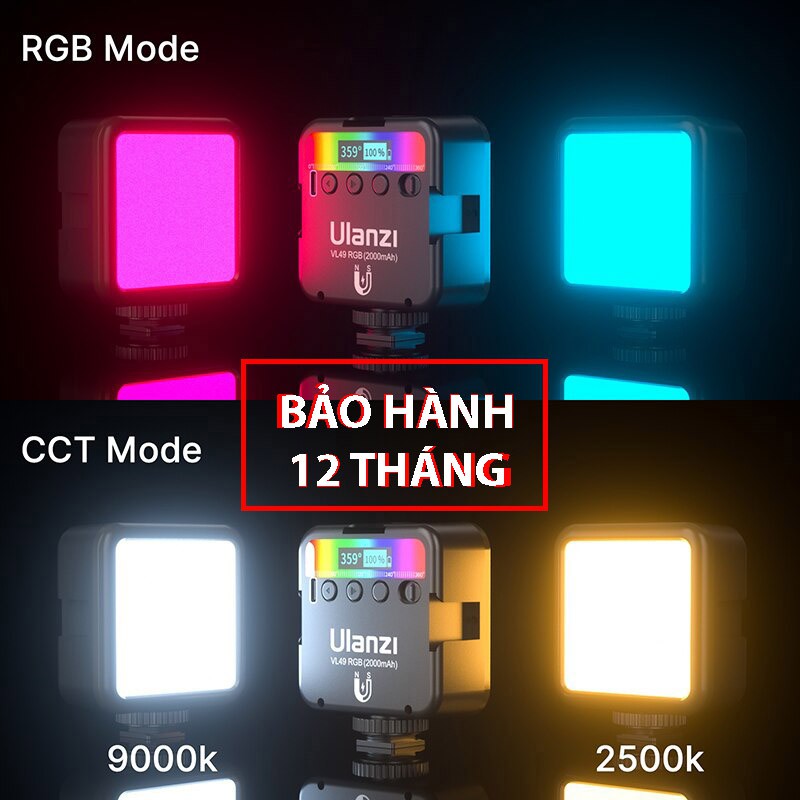 Đèn quay phim - chụp ảnh Ulanzi VL49 RGB