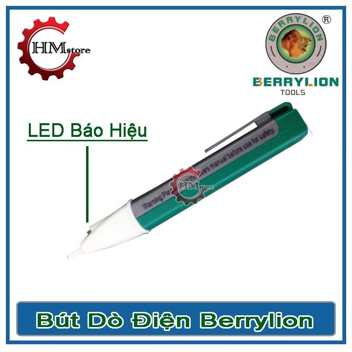 Bút thử điện âm tường Berrylion, dải đo 90v đến 1000v - Bút dò điện âm tường, dụng cụ điện, đo rò rỉ